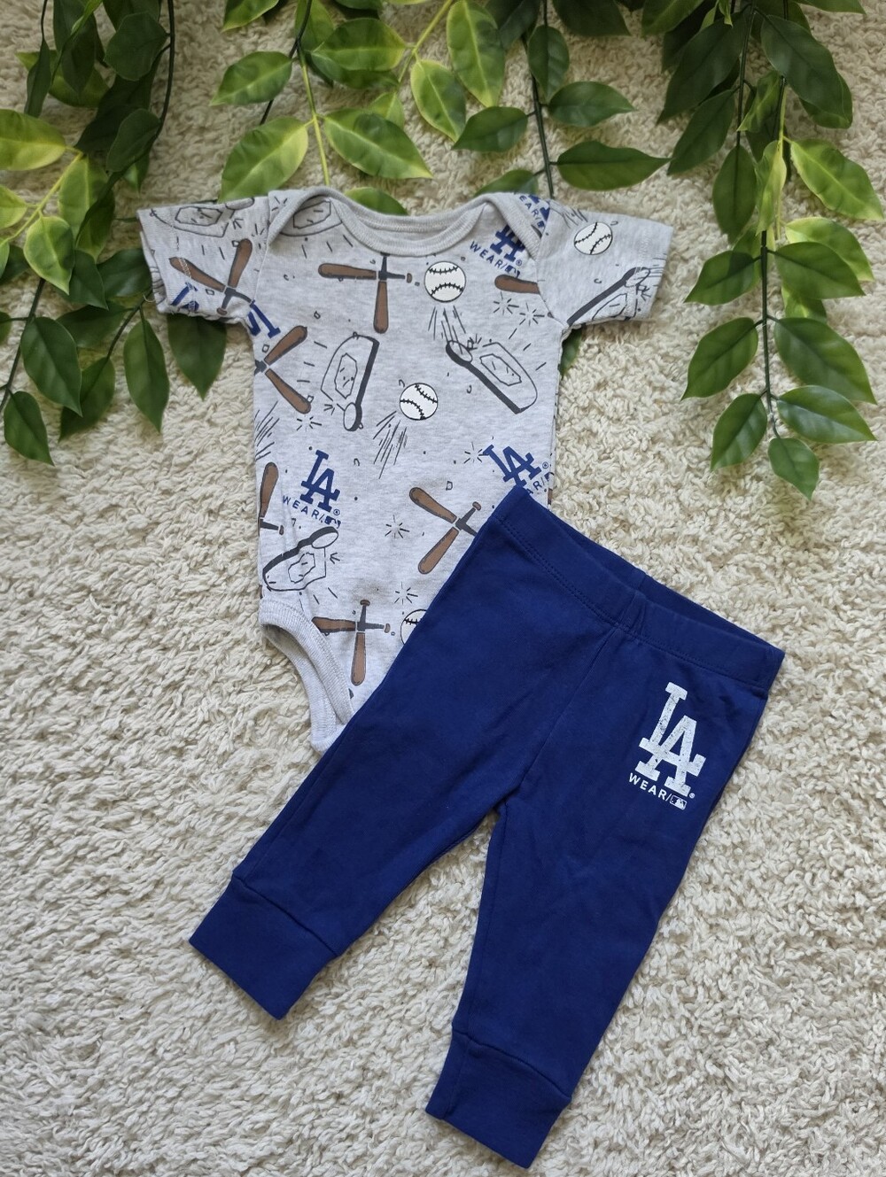 Baby Boy Dodgers Outfit (0-3 Months)